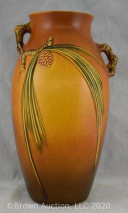 Rv Pine Cone 806-12" vase, brown