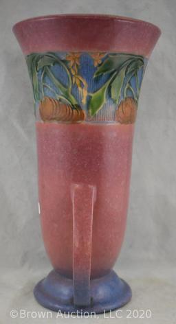 Roseville Baneda 599-12" vase, pink