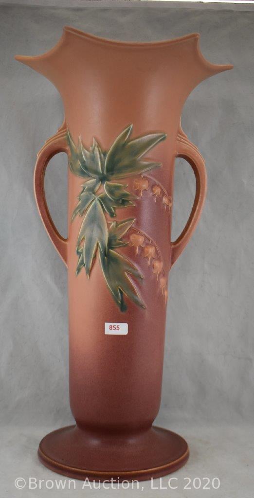 Roseville Bleeding Heart 977-18" vase, pink