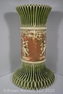 Roseville Donatello jardiniere and pedestal, 27" overall height