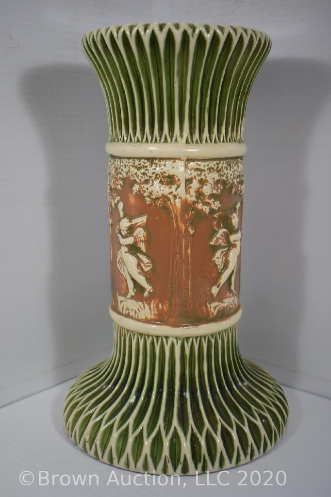 Roseville Donatello jardiniere and pedestal, 27" overall height