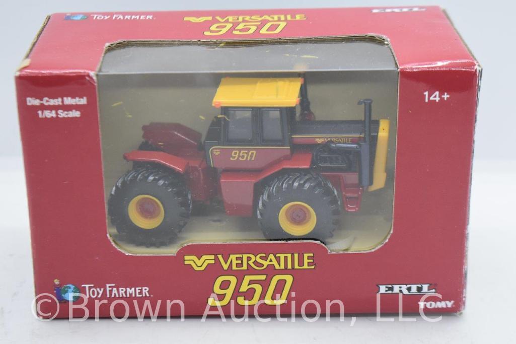 (8) die-cast 4WD Tractors, all 1:64 scale