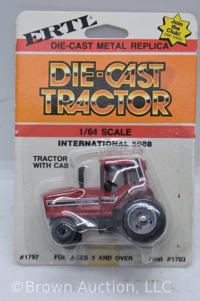 (7) die-cast Tractors, all 1:64 scale