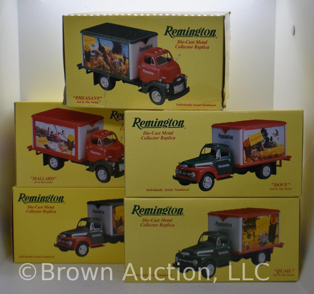 (5) die-cast Remington models, all 1:34 scale