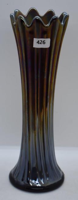 Carnival Thin Rib 10"h vase, amy.