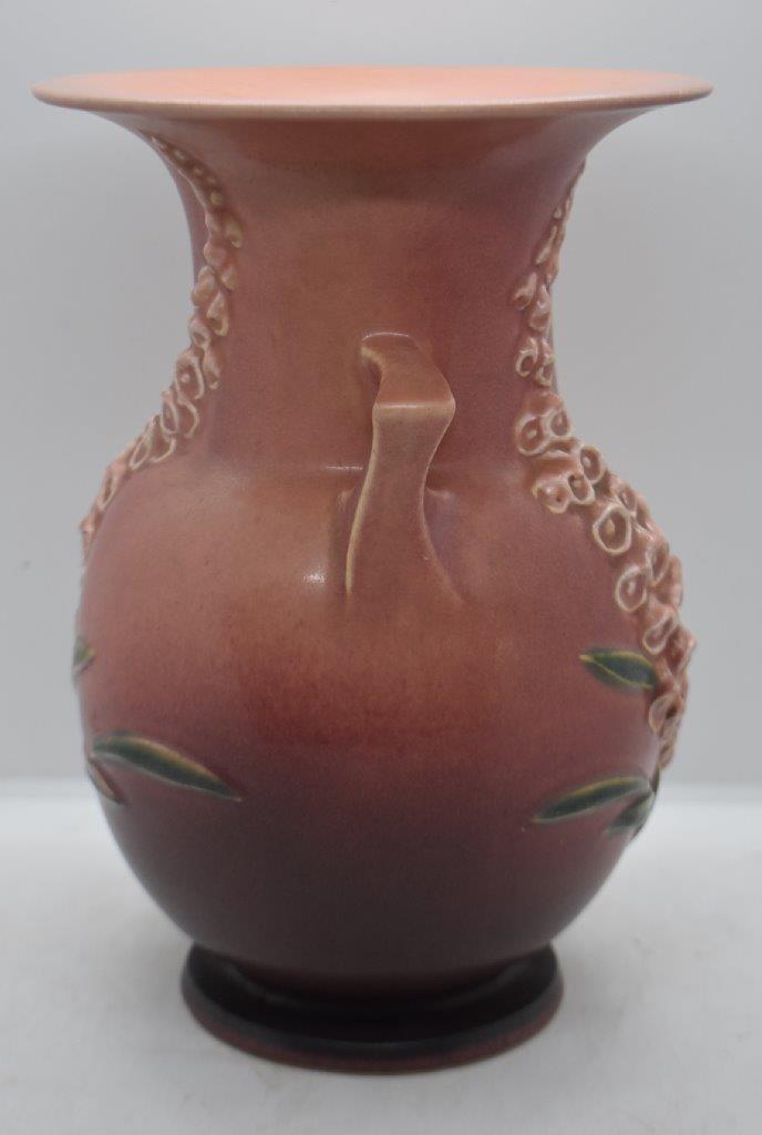 Roseville Foxglove 50-9" vase, pink