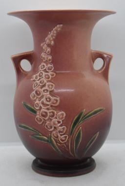 Roseville Foxglove 50-9" vase, pink