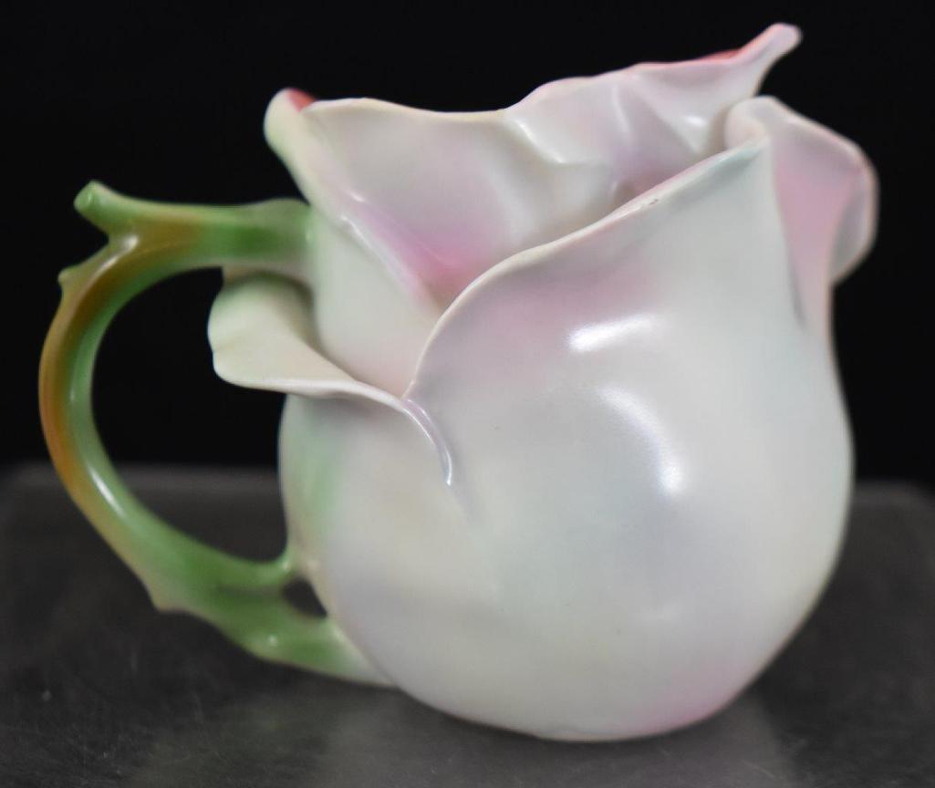 Royal Bayreuth Rose 3" creamer, blue mark