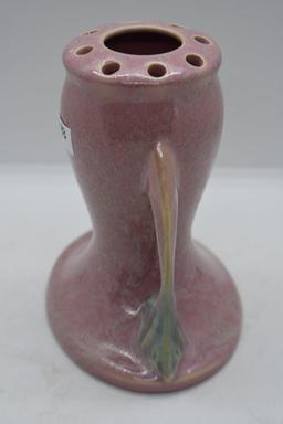Roseville Tuscany 66-5" flower frog/vase, pink