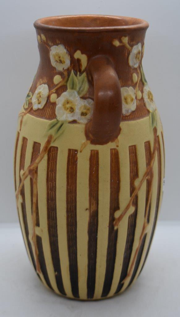 Roseville Cherry Blossom 626-10" vase, brown