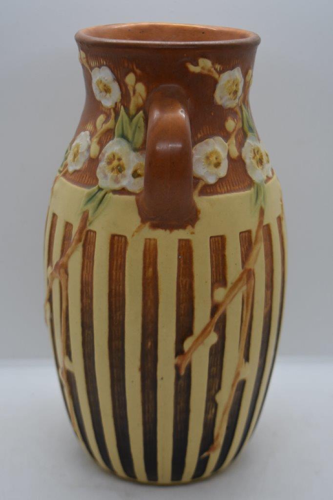 Roseville Cherry Blossom 626-10" vase, brown