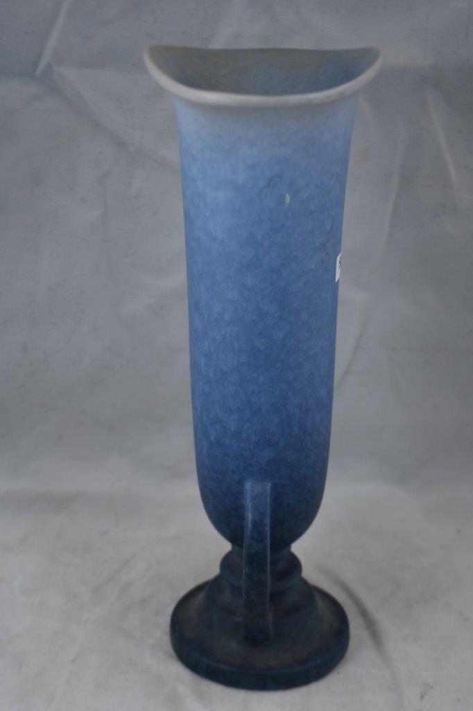 Roseville Rozane Patterns 10-12" vase, blue