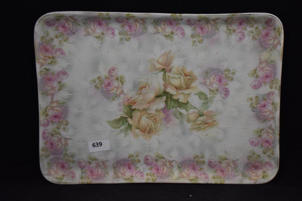 (4) pc. Royal Bayreuth Rose Tapestry dresser set
