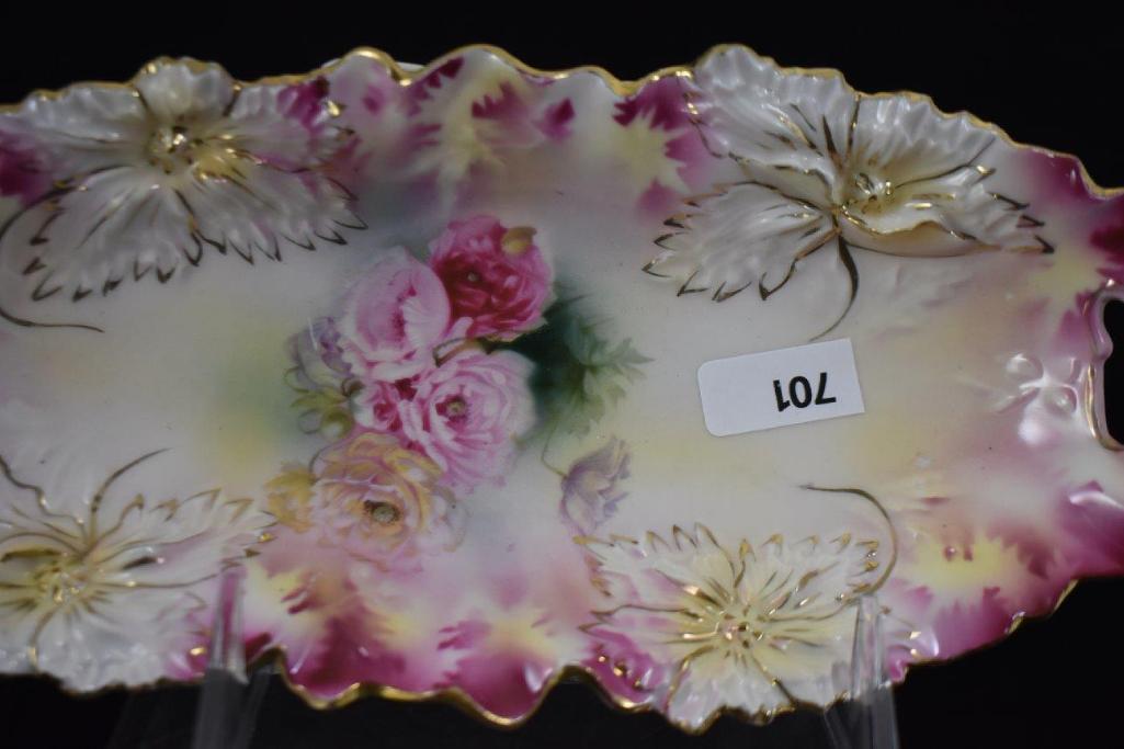 R.S. Prussia Carnation Mold 9"l relish