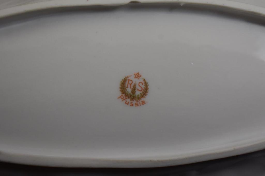 R.S. Prussia Carnation Mold 9"l relish