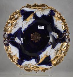 Beautiful IPF/Germany 10"d cobalt bowl