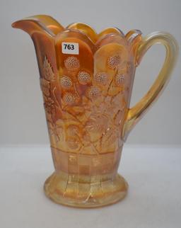 Carnival Raspberry 8.5"h pitcher, marigold