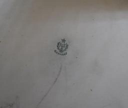 Mrkd. R.S. Germany 12.5"l dresser tray with rare Silhouette center