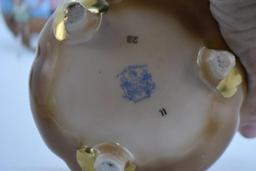 (3) Royal Bayreuth Sand/Beach Babies pieces, blue mark