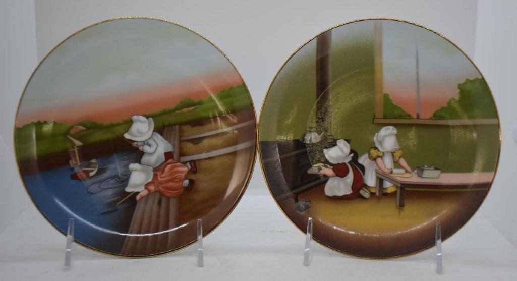 ((7) Royal Bayreuth Sunbonnet Babies7"d plates