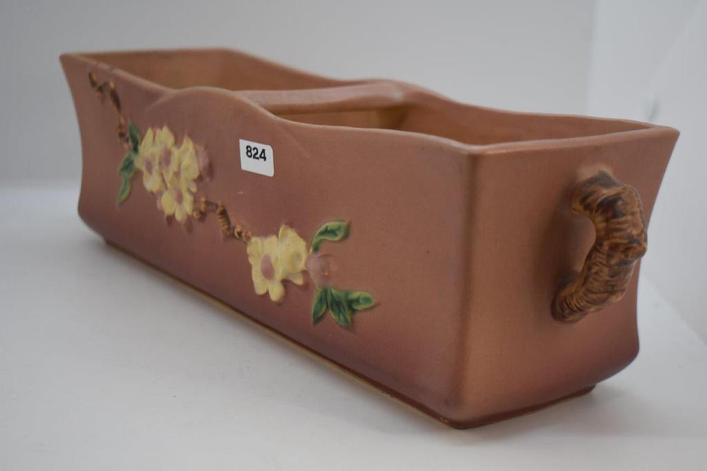 Roseville Apple Blossom 369-12" window box, pink