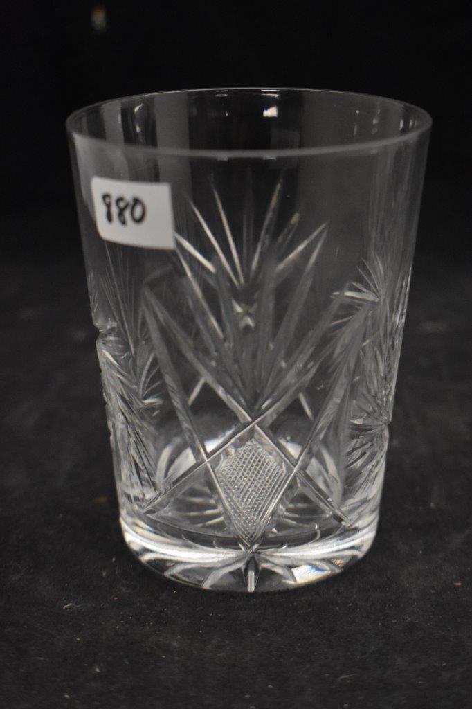 (3) American Brilliant Cut Glass Tumblers