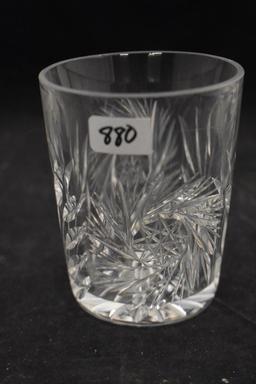 (3) American Brilliant Cut Glass Tumblers