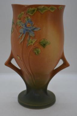 Roseville Columbine 22-9" vase, brown