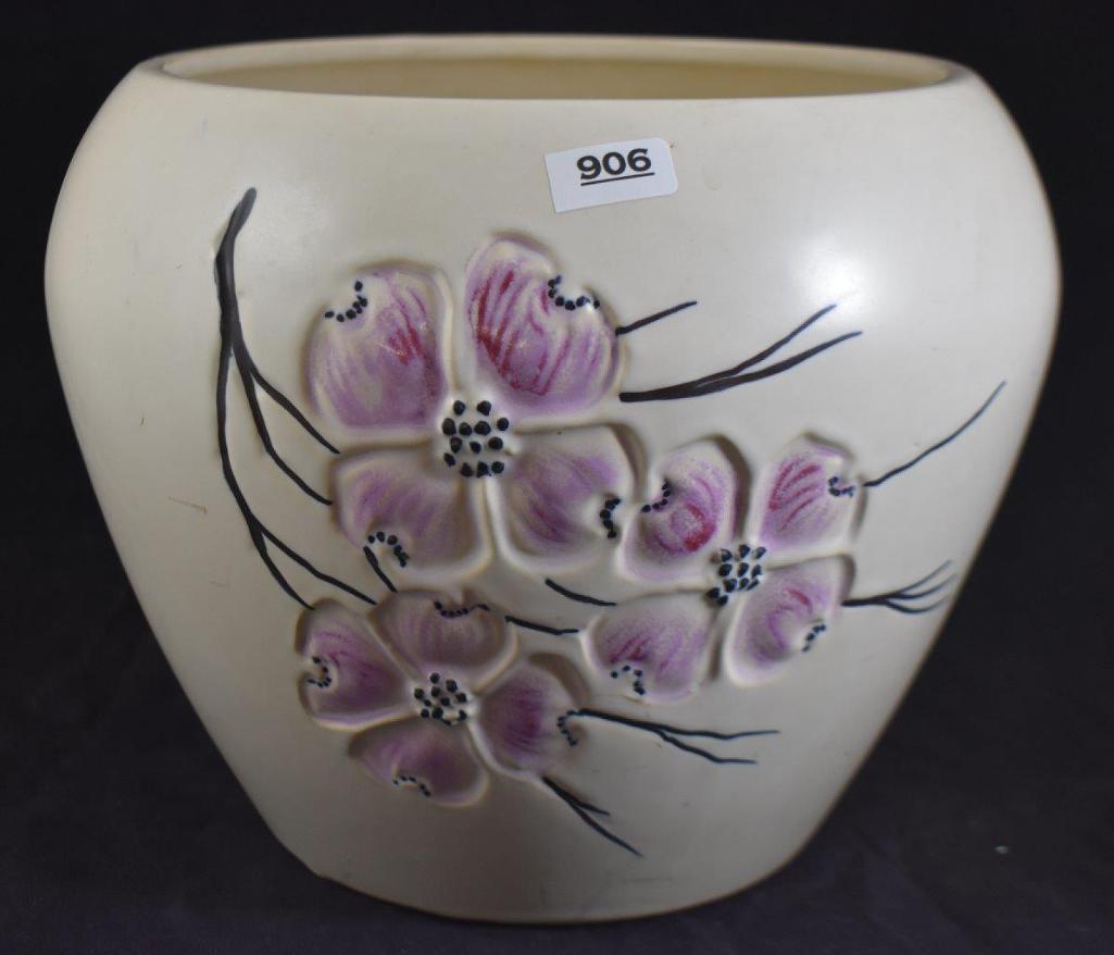 McCoy Dogwood 8" white jardiniere