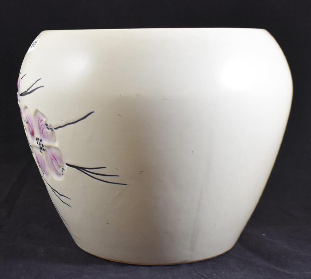 McCoy Dogwood 8" white jardiniere