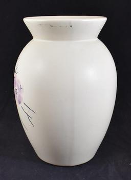 McCoy Dogwood 9" white vase