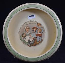 Roseville child's plate