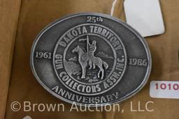 (4) Dakota Territory belt buckles