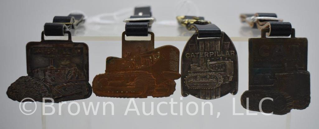 (4) Trac-Tractor watch fobs w/ leather straps