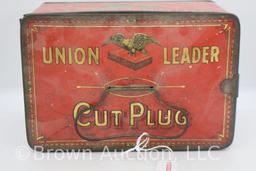 Union Leader Cut Plug tobacco tin lunch box