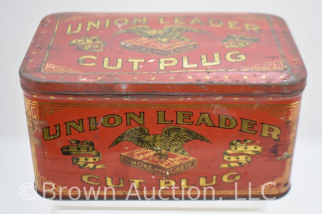Union Leader Cut Plug tobacco tin