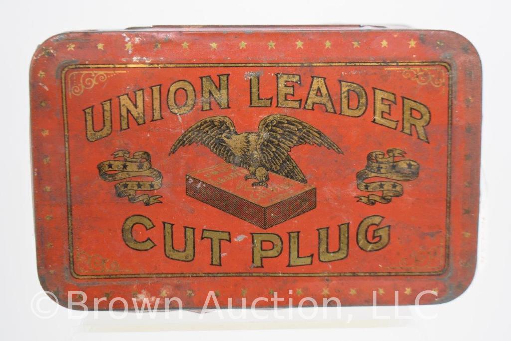 Union Leader Cut Plug tobacco tin