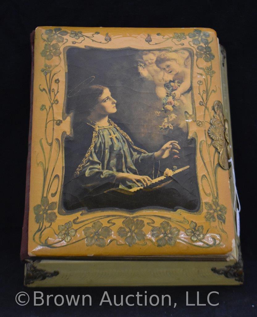 Victorian music box photo album