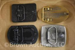 (8) Implement dealers belt buckles