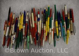 Large assortment of advertising pens