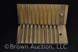 1894 NY Miller Dubril #4916 wooden cigar mold