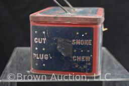 George Washington Cut Plug tobacco tin lunch box, smaller size