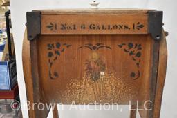 No. 1 6-Gallons Bent Wood butter churn