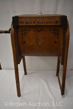 No. 1 6-Gallons Bent Wood butter churn