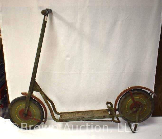 Vintage push/kick toy scooter