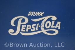 Vintage Pepsi-Cola blue metal cooler/ice chest