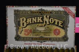 Die cut easel back advertising sign for Bank Note Invincibles Cigars