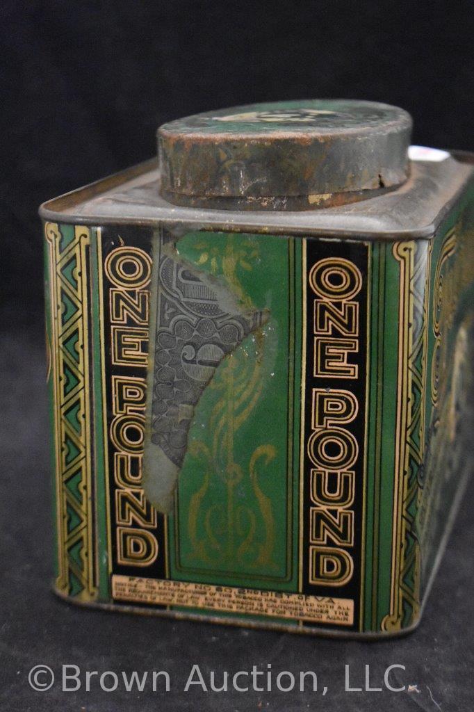 Patterson's Tuxedo tobacco tin w/oval raised lid