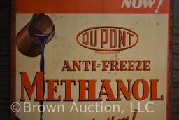 DuPont anti-freeze methanol cardboard advertising sign