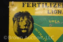 Tri-Una-Sol Lion Fertilizer single sided tin sign